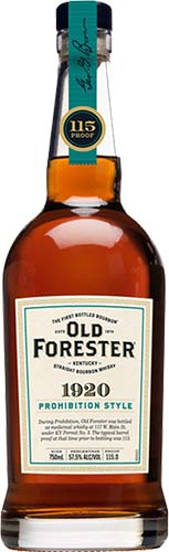 OLD FORESTER 1920 115 PROOF
