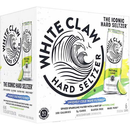WHITE CLAW NATURAL LIME 6PK