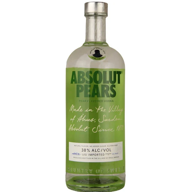 Absolut Pears Flavored Vodka / Ltr