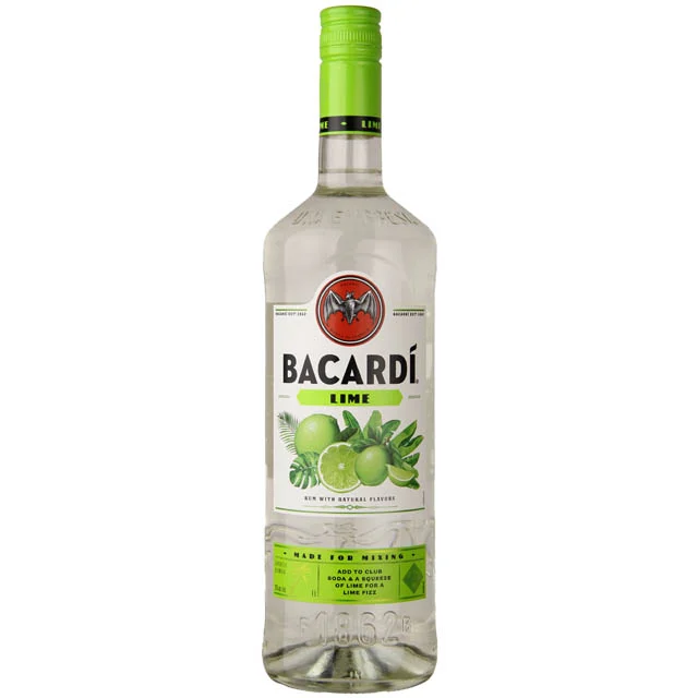 Bacardi Lime Flavored Rum / Ltr