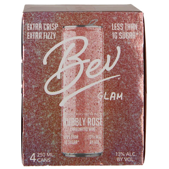 Bev Glam Sparkling Rose 4 Pack / 4-250mL