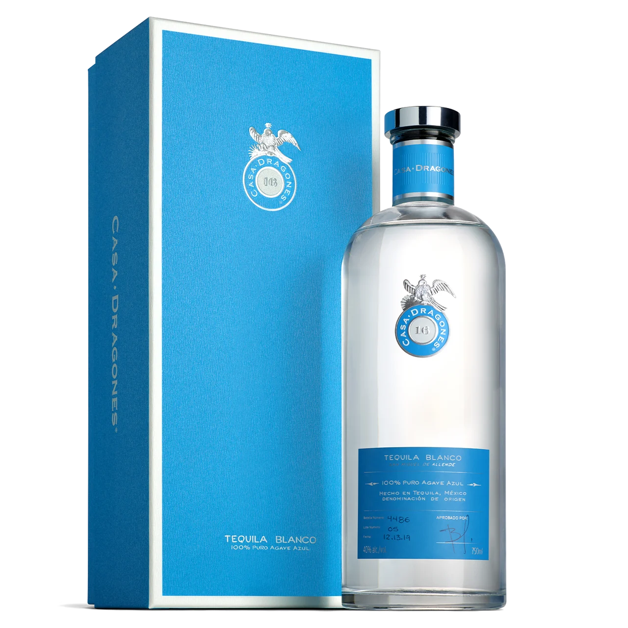 Casa Dragones Blanco Tequila-TEAK 750mL