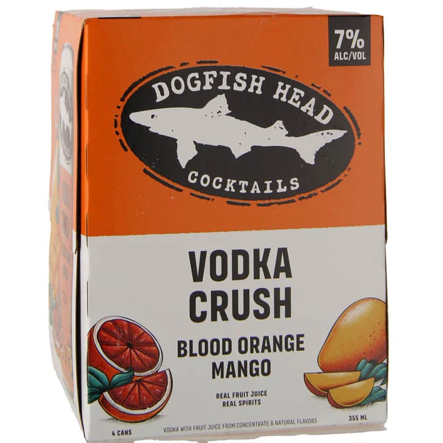 Dogfish Head Distilling Company Blood Orange & Mango Vodka Crush 4 Pack / 4-355mL