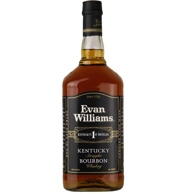 Evan Williams Black Label Kentucky Straight Bourbon Whiskey / 1.75 Ltr
