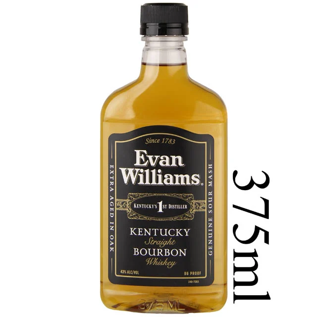 Evan Williams Black Label Kentucky Straight Bourbon Whiskey- (Half Bottle) / 375ml