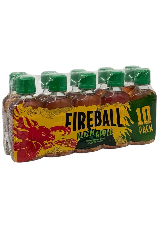 Fireball Blazin' Apple Flavored Whiskey 10 x 50ml