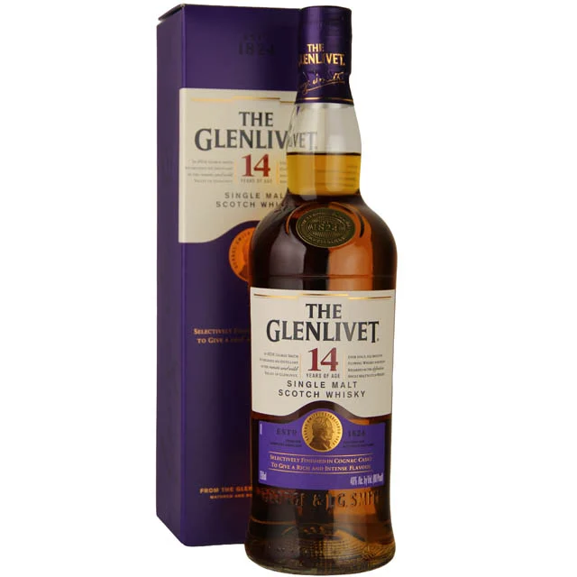 Glenlivet 14yr Cognac Cask Selection Single Malt Scotch Whisky / 750ml