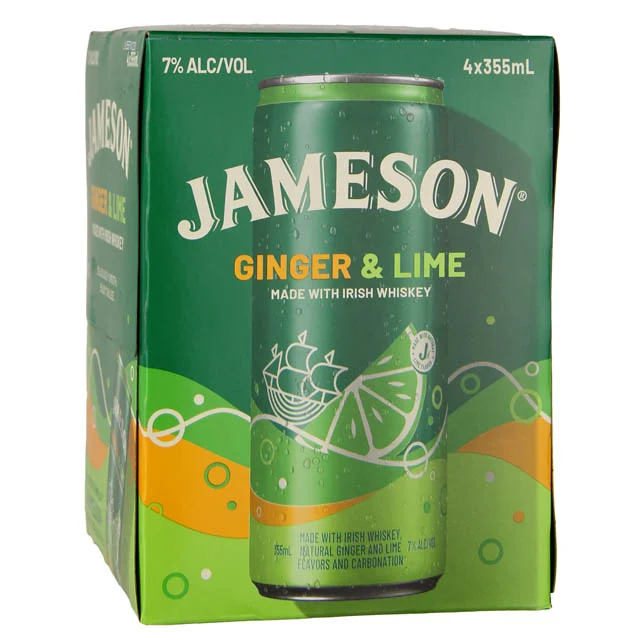 Jameson Ginger & Lime 4 Pack Cans / 4-355mL