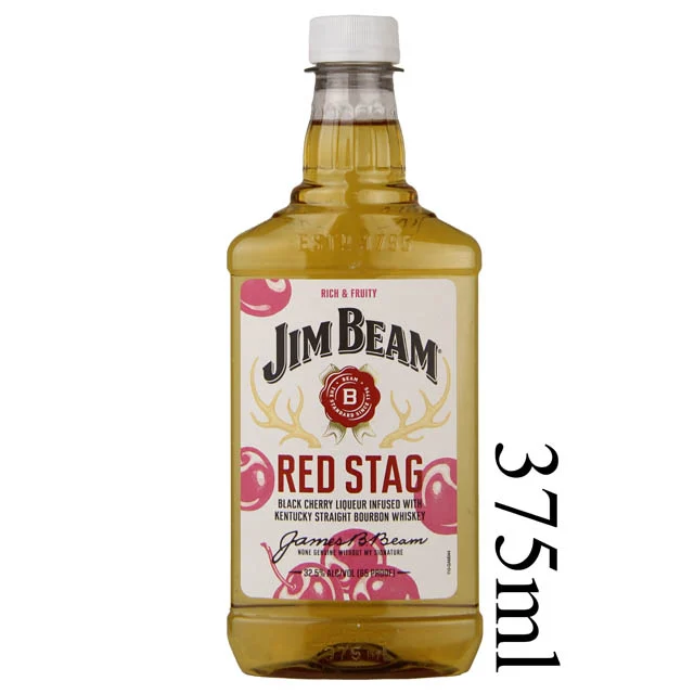 Jim Beam Red Stag Black Cherry Flavored Kentucky Straight Bourbon Whiskey - (Half Bottle) / 375ml