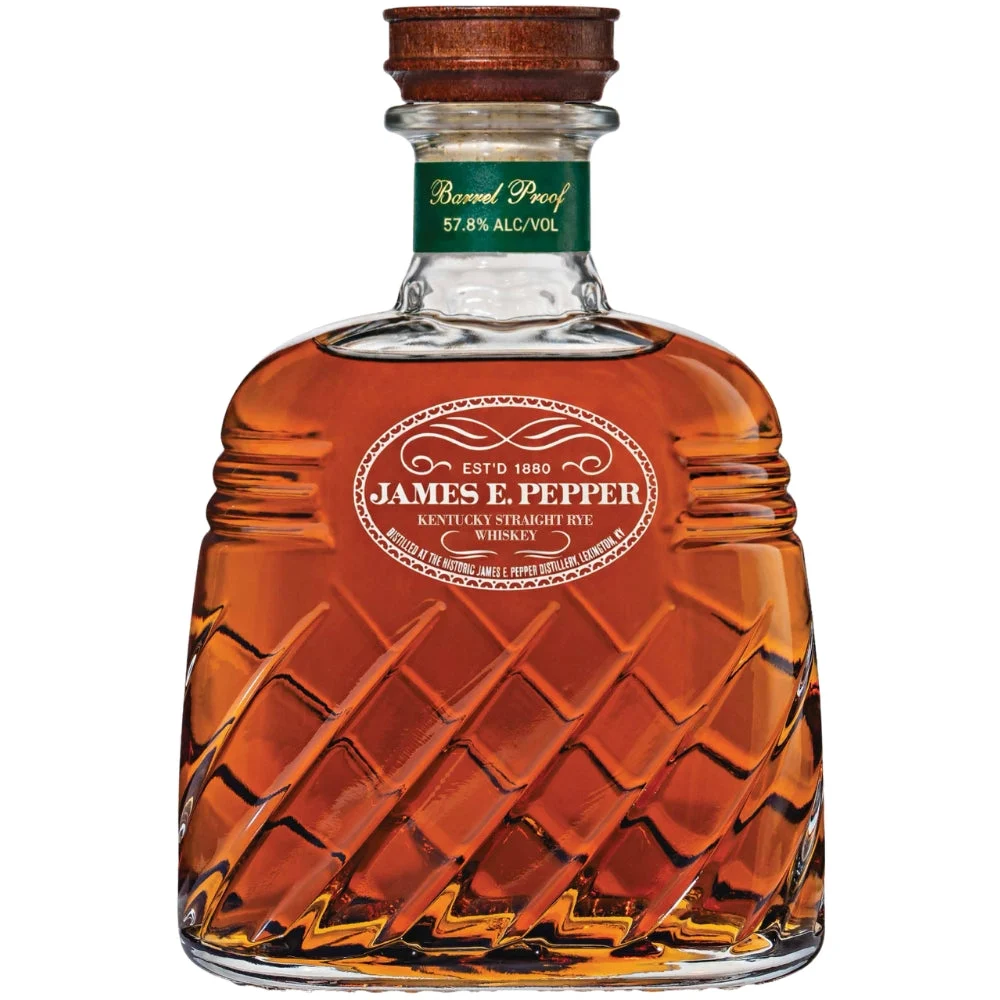 James E. Pepper Decanter Barrel Proof Rye