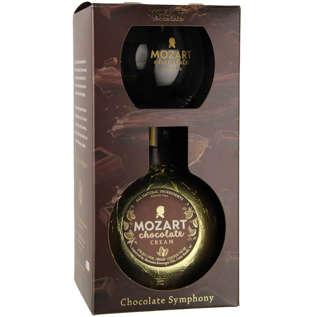 Mozart Chocolate Liqueur Gift Set with Glass / 750mL