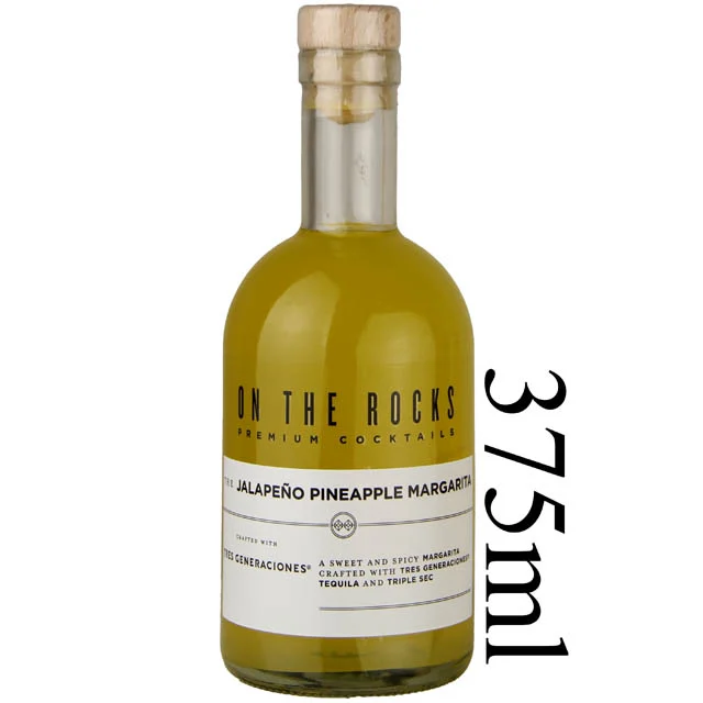Tres Generaciones Tequila On The Rocks The Jalapeno Pineapple Margarita - (Half Bottle) / 375 ml