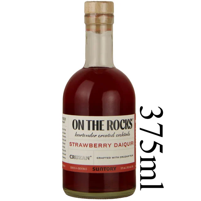 Cruzan Rum On The Rocks Strawberry Daiquiri - (Half Bottle) / 375 ml