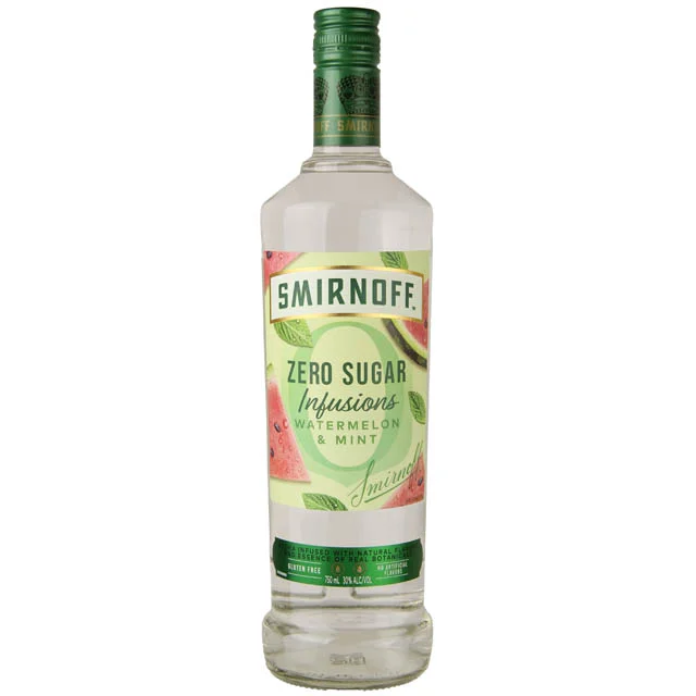 Smirnoff Zero Sugar Infusions Watermelon & Mint Vodka / 750mL
