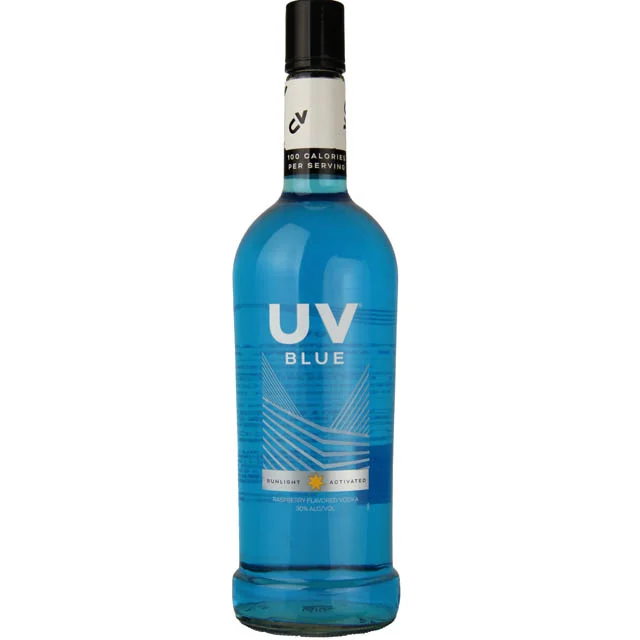 UV Blue Raspberry Flavored Vodka / Ltr