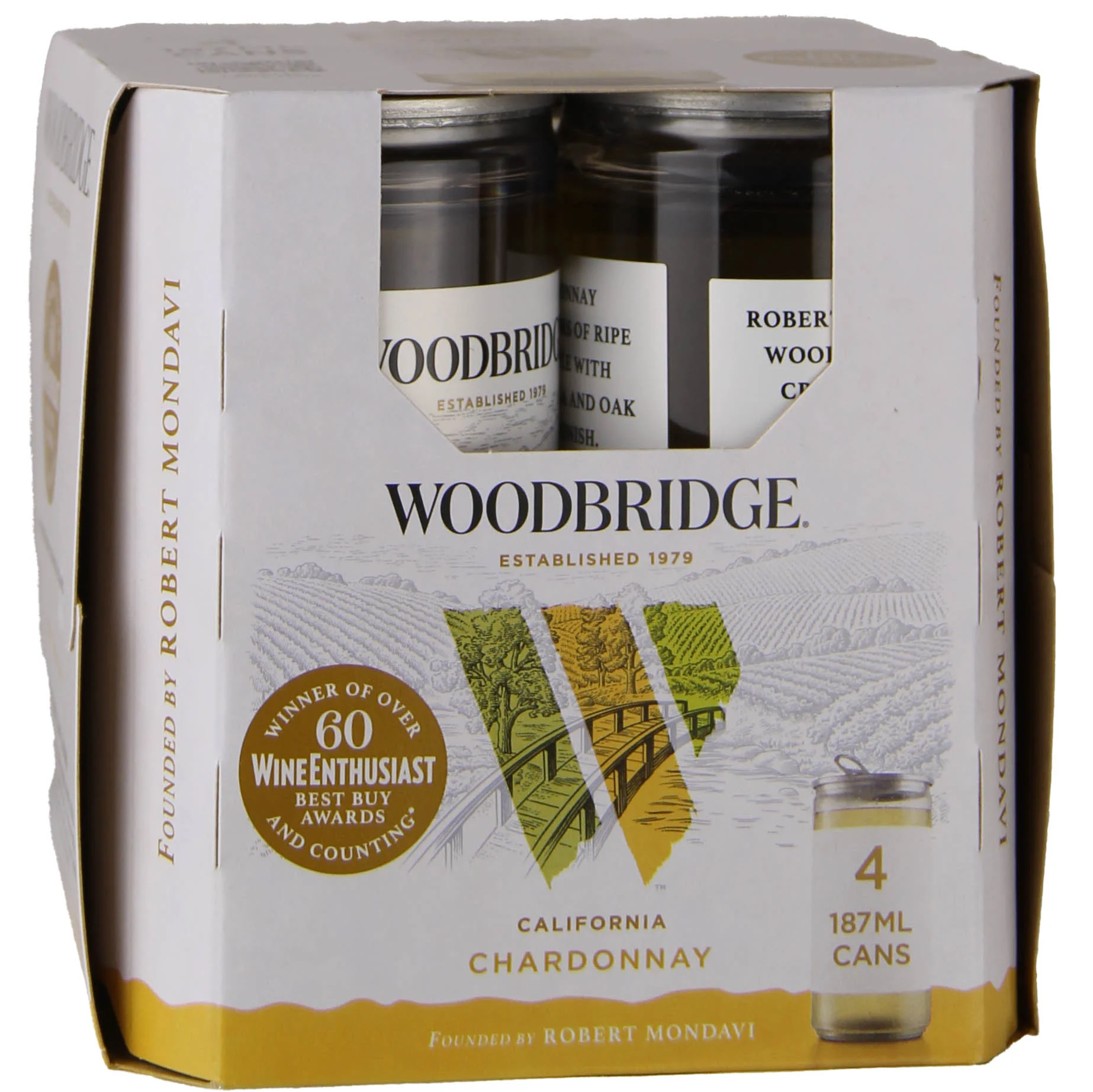 Woodbridge by Robert Mondavi Chardonnay 4 Pack Cans / 4-187ml