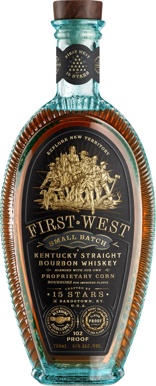 15 Stars First West Small Batch Straight Bourbon Whiskey