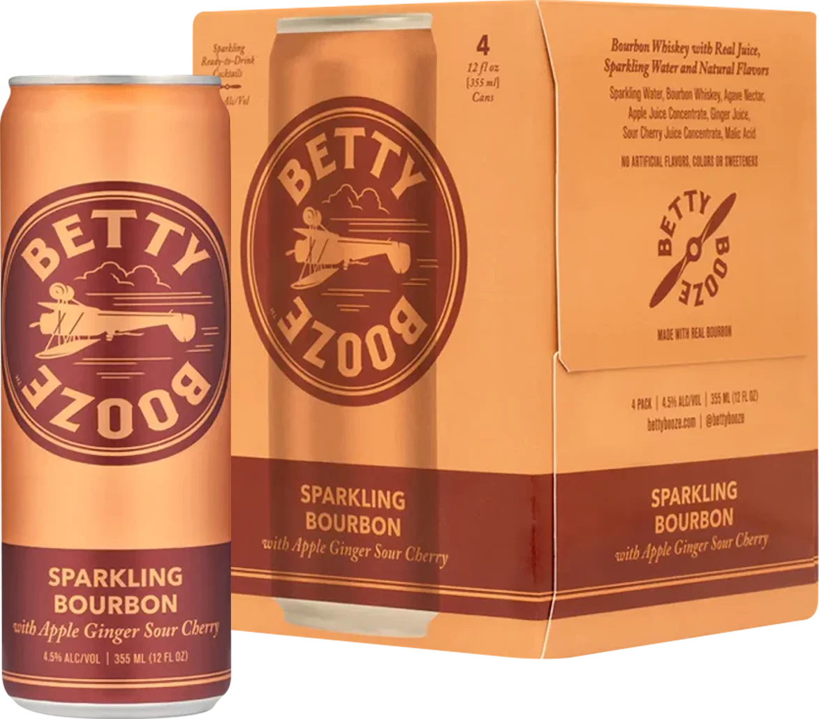 Betty Booze Sparkling Bourbon with Apple Ginger Sour Cherry (1.42L)