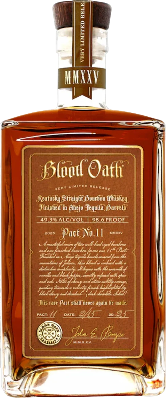 Blood Oath Pact No. 11 2025 Release Kentucky Straight Bourbon Whiskey