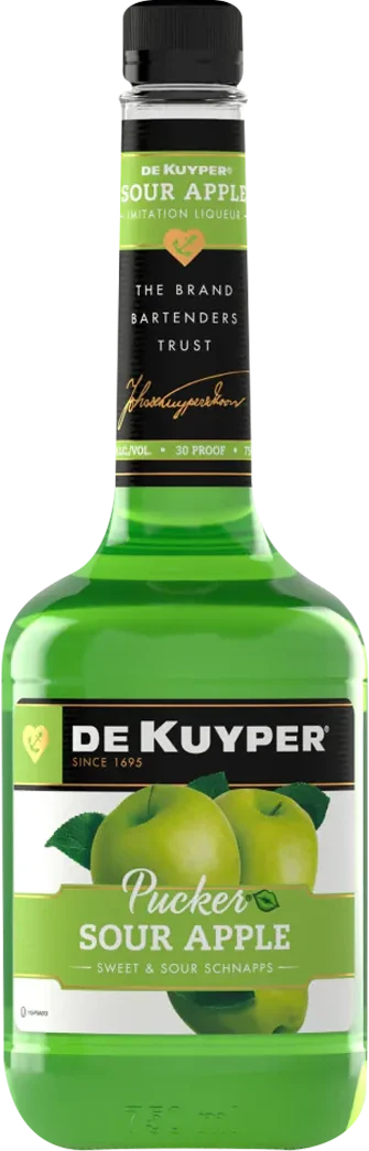 De Kuyper Pucker Sour Apple Schnapps Liqueur