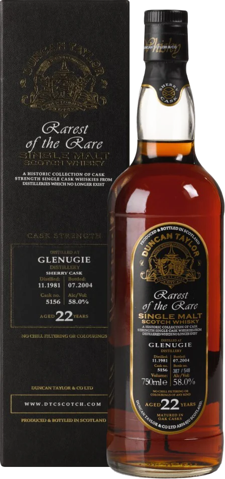 Duncan Taylor 'Rarest of the Rare' 1981 Glenugie 22 Year Old Single Malt Scotch Whisky