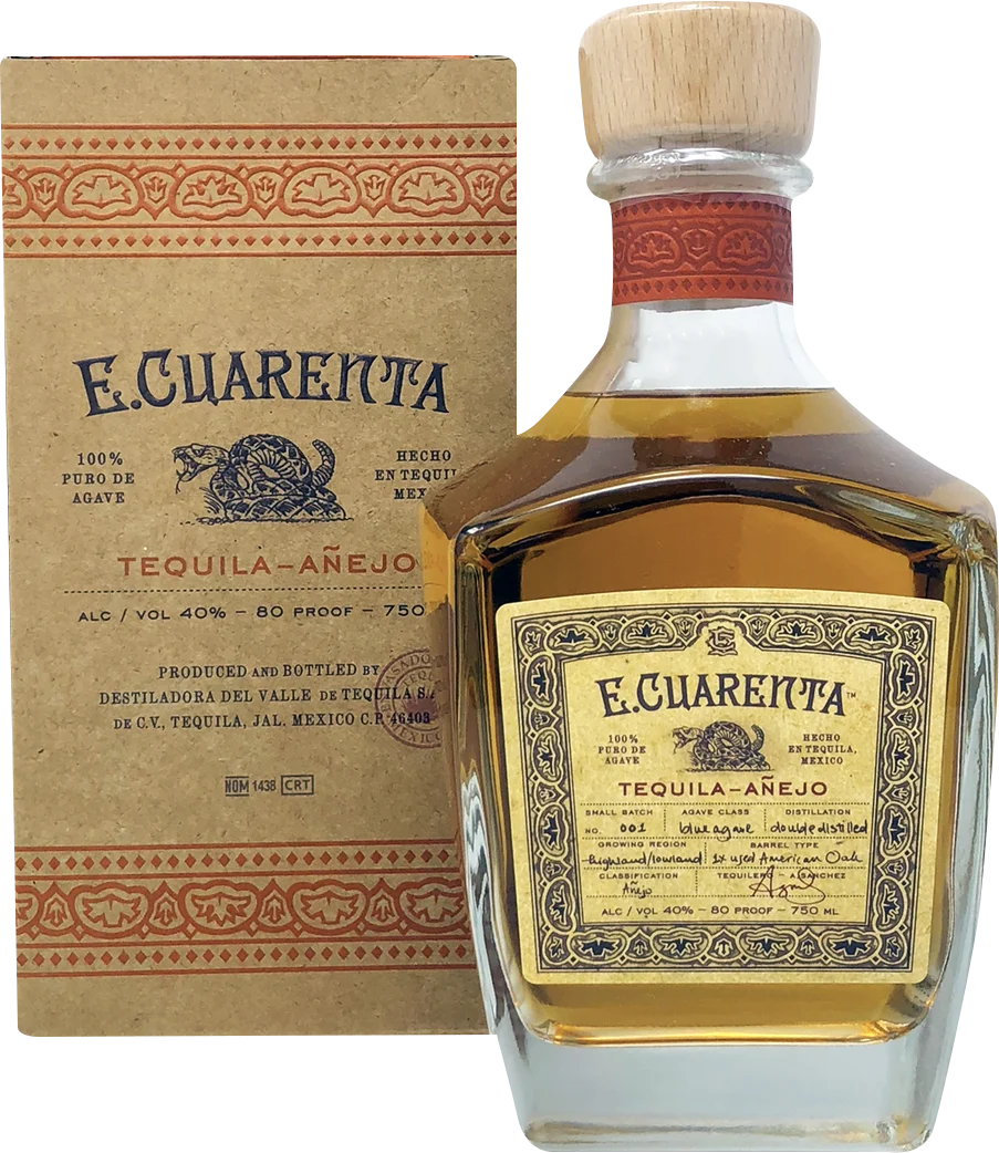E. Cuarenta Tequila Anejo