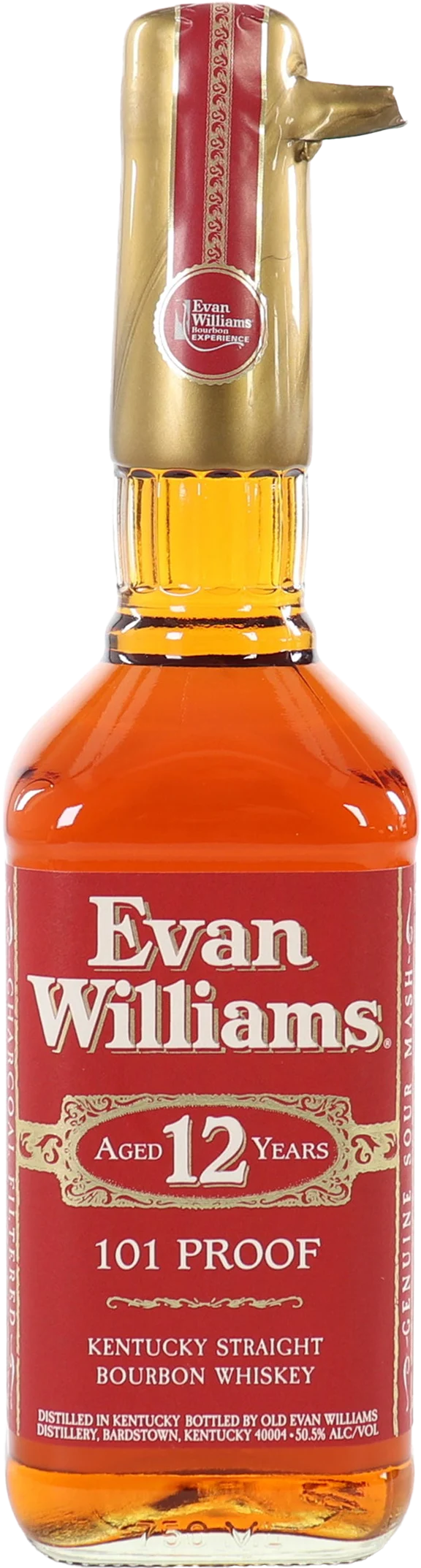 Evan Williams Red Label 12 Year Old Kentucky Straight Bourbon Whiskey
