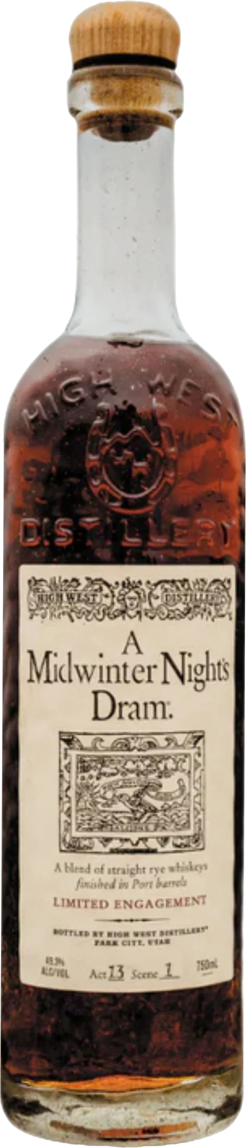 High West A Midwinter Night's Dram Act 13 Straight Rye Whiskey