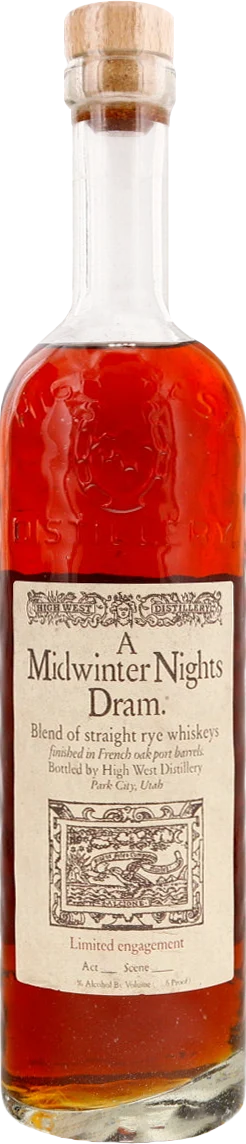 High West A Midwinter’s Night Dram Act 8 Straight Rye Whiskey