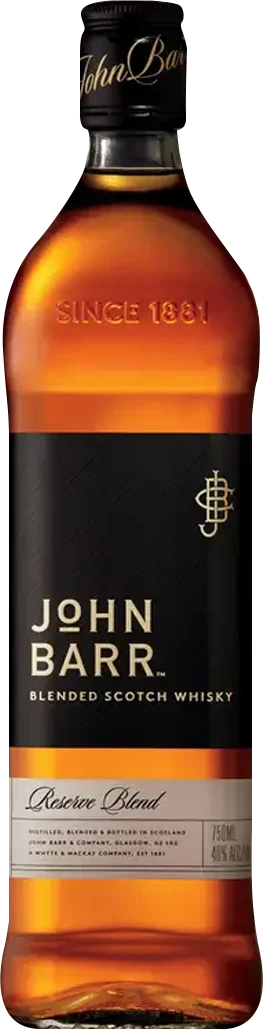John Barr Reserve Blend Black Label Blended Scotch Whisky (1.75L)
