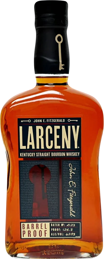 John E. Fitzgerald Larceny Barrel Proof Kentucky Straight Very Small Batch Bourbon Whiskey