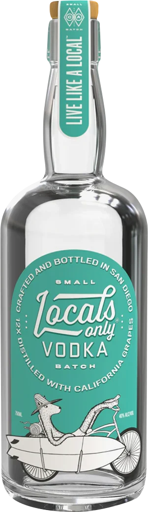 Locals Only Live Like a Local Small Batch Vodka