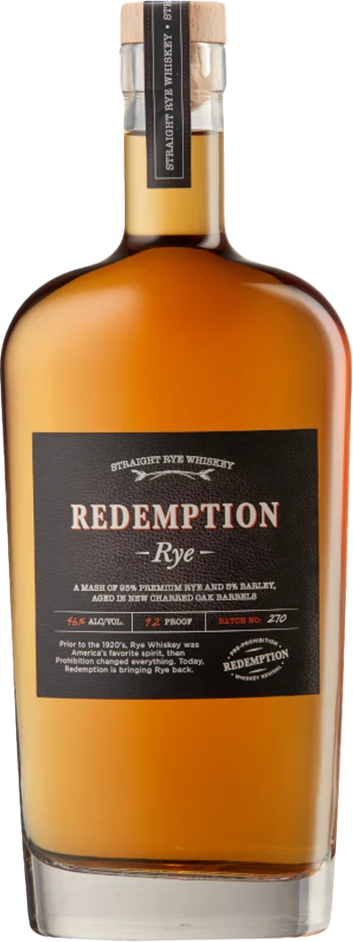 Redemption Rye Straight Rye Whiskey