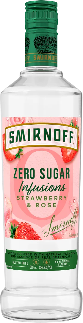 Smirnoff Zero Sugar Infusions Strawberry & Rose Vodka