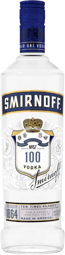 Smirnoff No.57 100 Proof Blue Label Export Strength Vodka