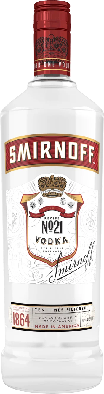 Smirnoff No. 21 Red Label Vodka (1L)