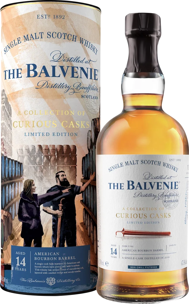 The Balvenie 'A Collection of Curious Casks' American Bourbon Barrel 14 Year Old Single Malt Scotch Whisky