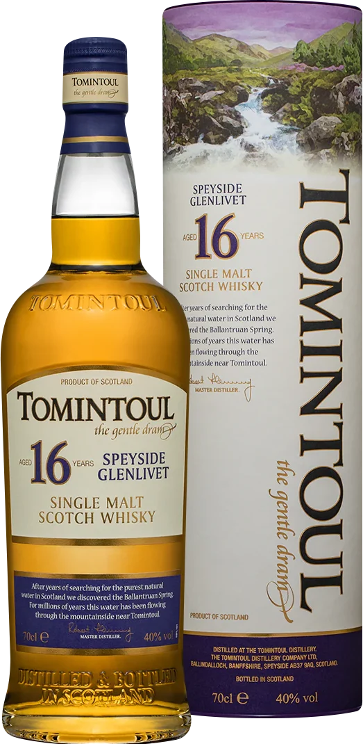Tomintoul 16 Year Old Single Malt Scotch Whisky