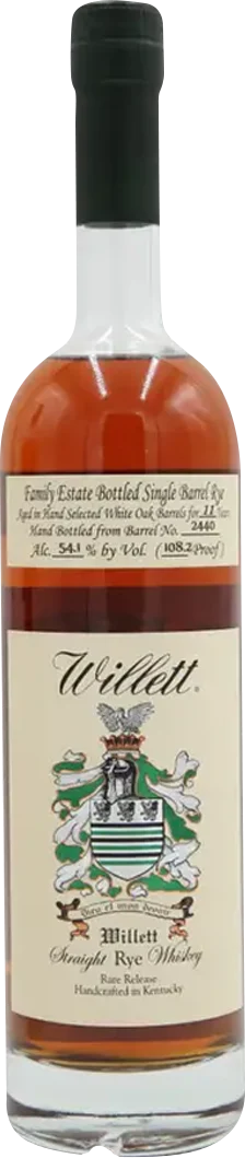 Willett Family Estate Bottled Single-Barrel 11 Year Old Straight Rye Whiskey
