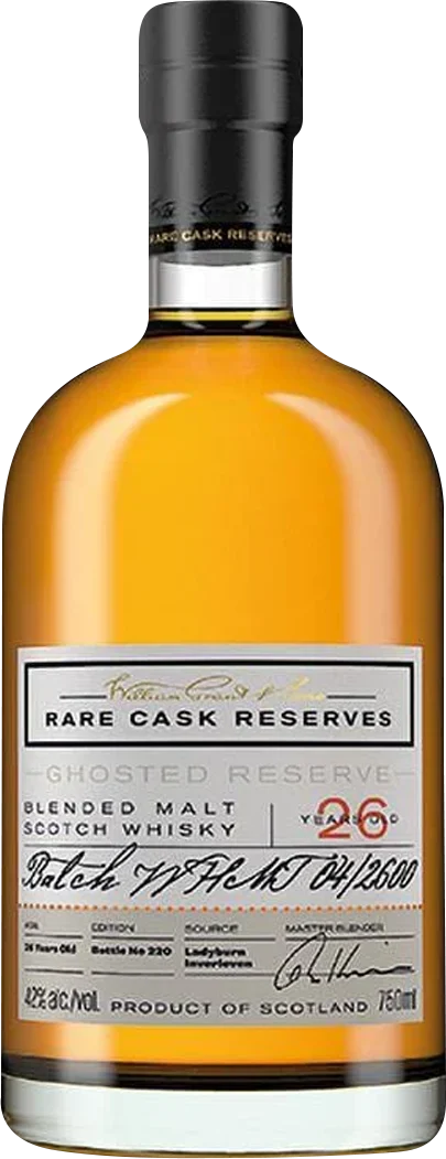 William Grant & Sons Rare Cask Reserves 'Ghosted Reserve' 26 Year Old Blended Malt Scotch Whisky