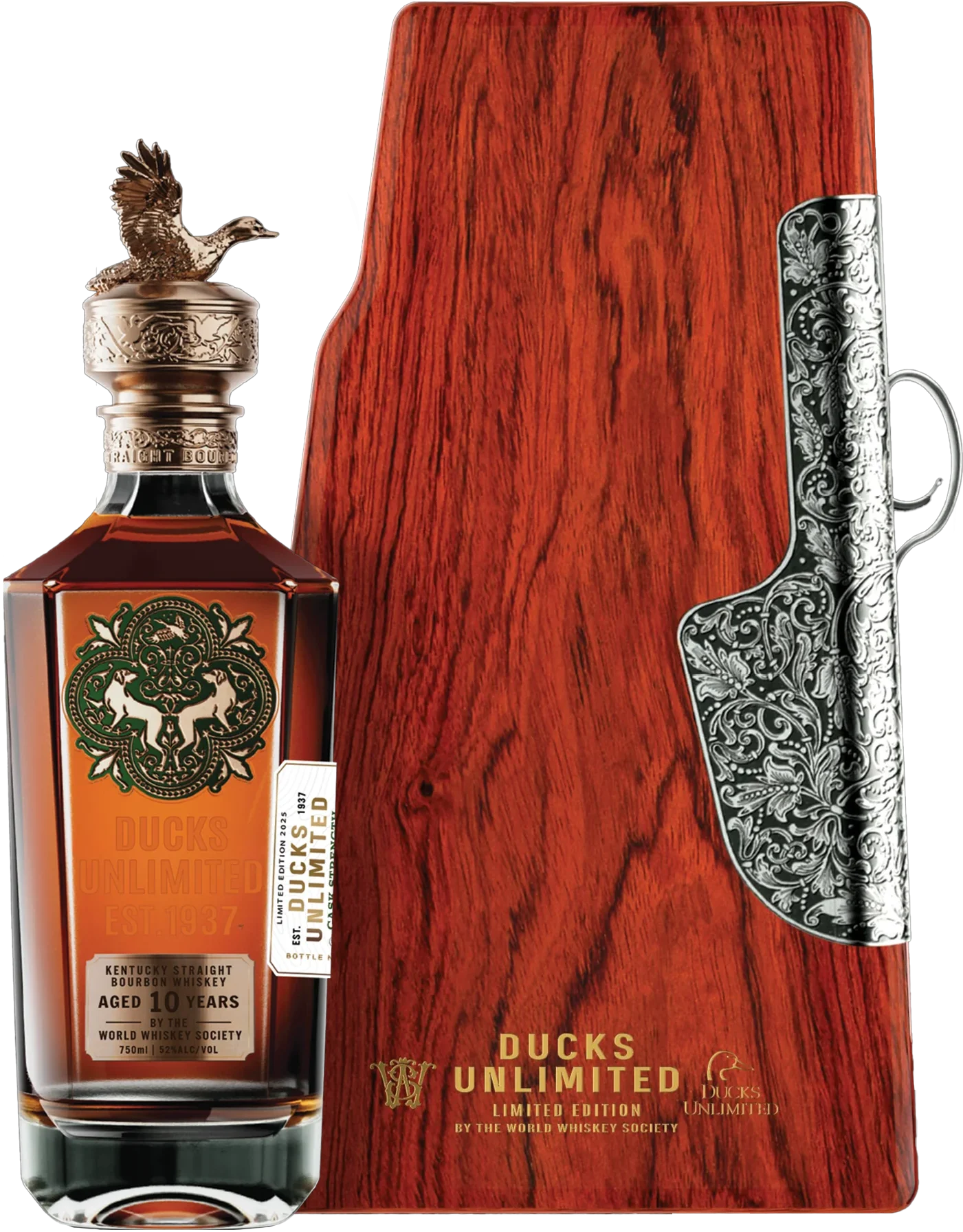 World Whiskey Society Ducks Unlimited Limited Edition 10 Year Old Straight Bourbon Whiskey