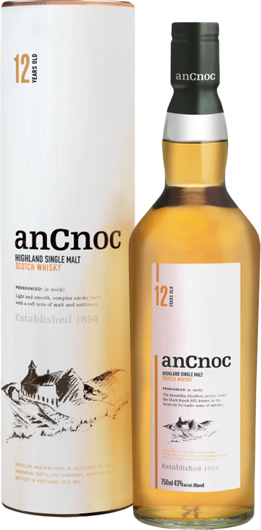 anCnoc 12 Year Old Highland Single Malt Scotch Whisky