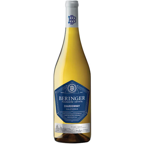12 Bottle Case Beringer Founders' Estate California Chardonnay w/ Shipping Included