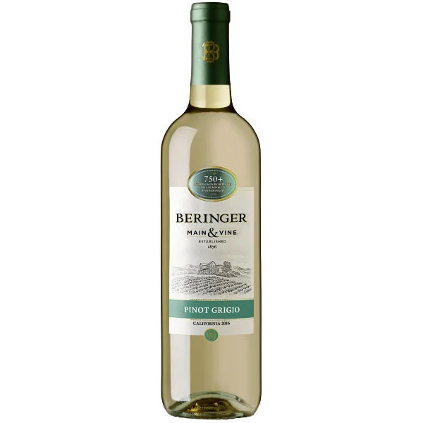 12 Bottle Case Beringer Main & Vine California Pinot Grigio NV w/ Shipping Included