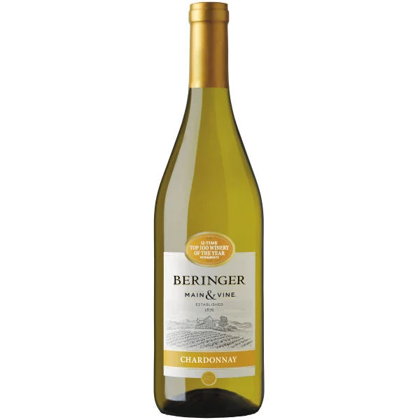 12 Bottle Case Beringer Main & Vine California Chardonnay NV w/ Shipping Included
