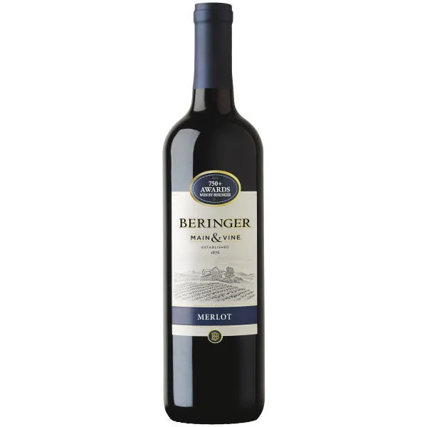12 Bottle Case Beringer Main & Vine California Merlot NV w/ Shipping Included