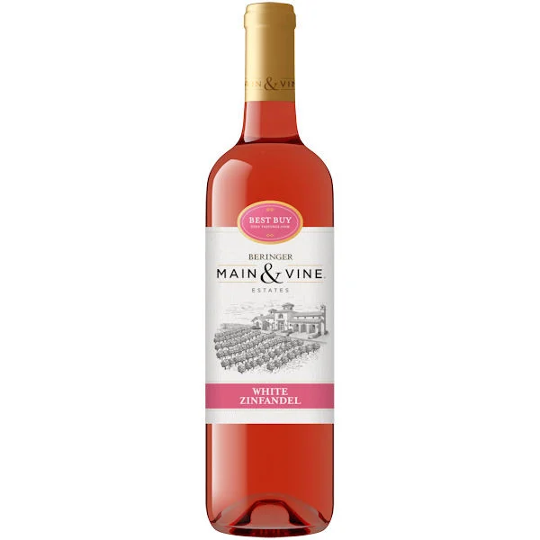 12 Bottle Case Beringer Main & Vine American White Zinfandel NV w/ Shipping Included