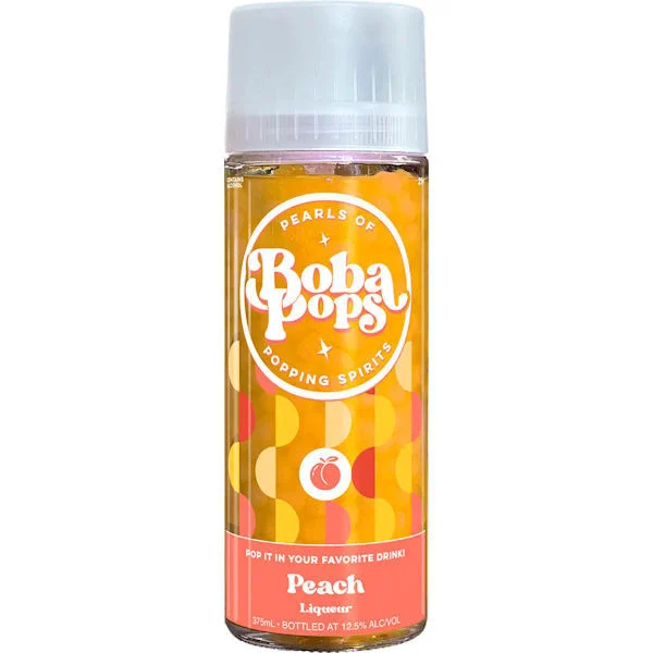 Boba Pops Popping Peach Liqueur 375ml
