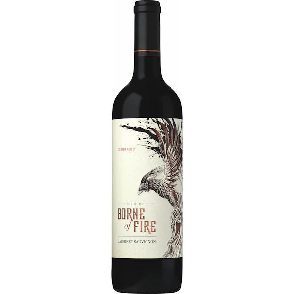 12 Bottle Case Borne of Fire Columbia Valley Cabernet Washington 2018 w/ Shipping Included
