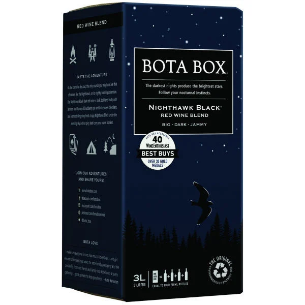 Bota Box Nighthawk Black Red Wine Blend NV 3L